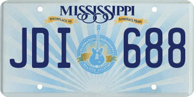 MS license plate JDI688