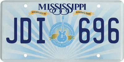 MS license plate JDI696