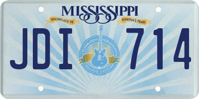 MS license plate JDI714