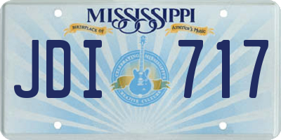 MS license plate JDI717