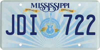 MS license plate JDI722