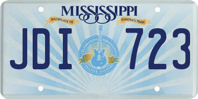 MS license plate JDI723
