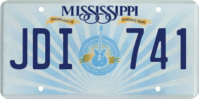 MS license plate JDI741