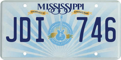 MS license plate JDI746