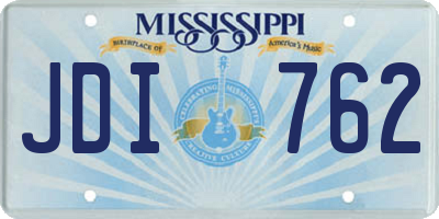 MS license plate JDI762