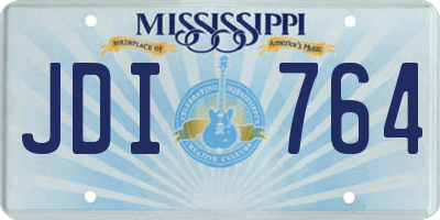 MS license plate JDI764