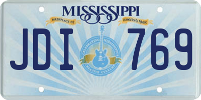 MS license plate JDI769