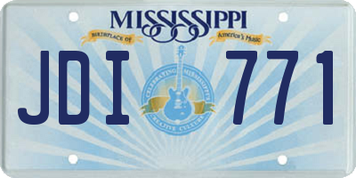 MS license plate JDI771