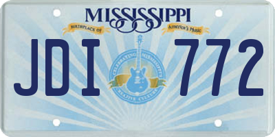 MS license plate JDI772