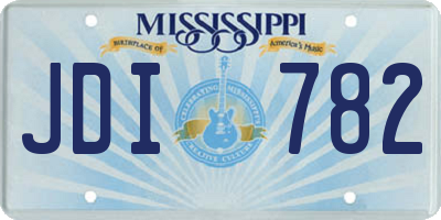 MS license plate JDI782