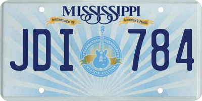 MS license plate JDI784