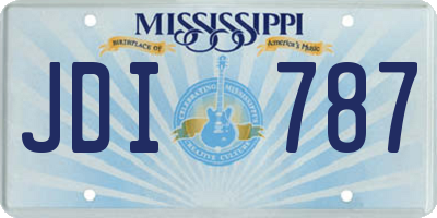 MS license plate JDI787