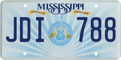 MS license plate JDI788