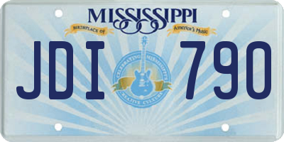 MS license plate JDI790
