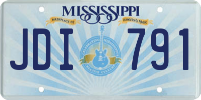 MS license plate JDI791