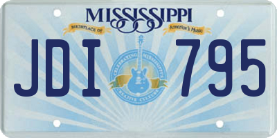 MS license plate JDI795