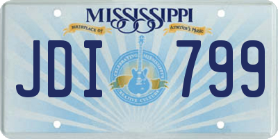 MS license plate JDI799