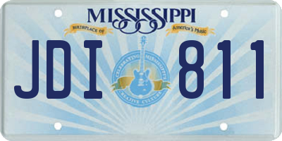 MS license plate JDI811