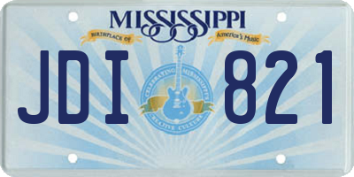 MS license plate JDI821