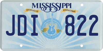 MS license plate JDI822