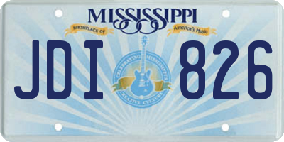 MS license plate JDI826