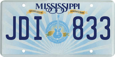 MS license plate JDI833