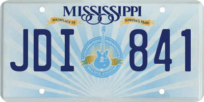 MS license plate JDI841
