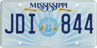 MS license plate JDI844