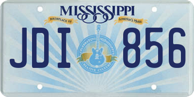 MS license plate JDI856