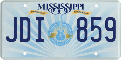 MS license plate JDI859