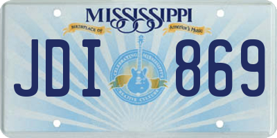 MS license plate JDI869