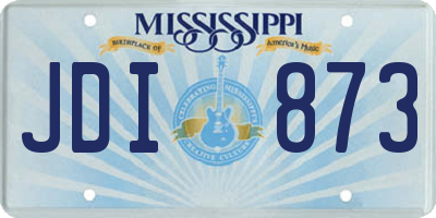 MS license plate JDI873