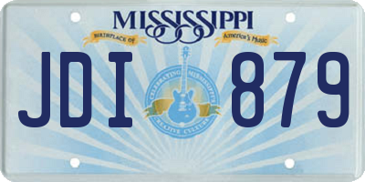 MS license plate JDI879