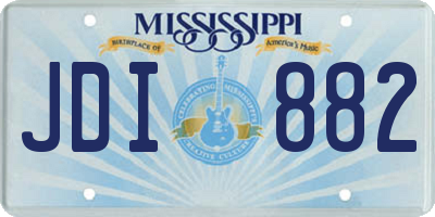 MS license plate JDI882