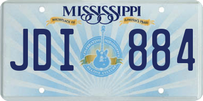 MS license plate JDI884