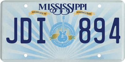 MS license plate JDI894