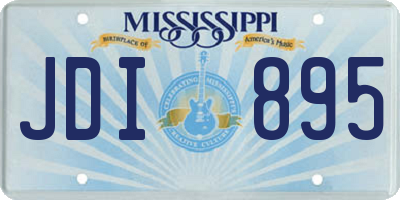 MS license plate JDI895