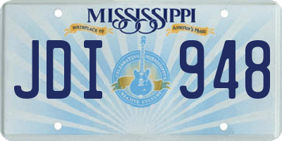 MS license plate JDI948