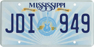MS license plate JDI949