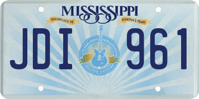 MS license plate JDI961