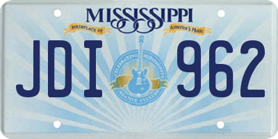 MS license plate JDI962