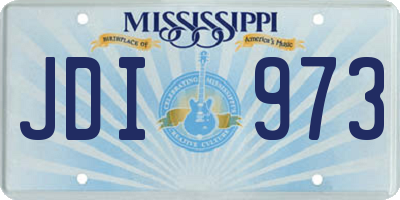MS license plate JDI973
