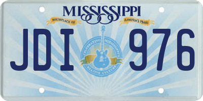 MS license plate JDI976