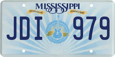 MS license plate JDI979