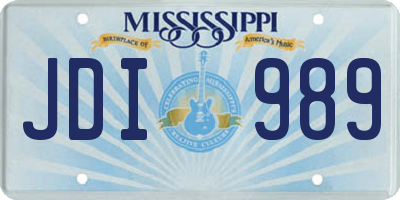 MS license plate JDI989