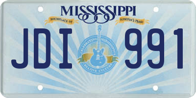 MS license plate JDI991