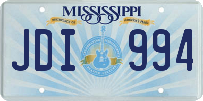 MS license plate JDI994