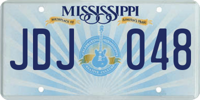 MS license plate JDJ048