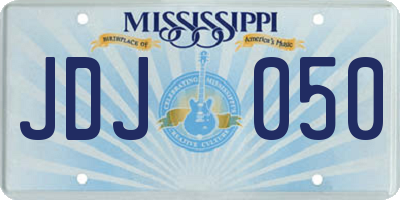MS license plate JDJ050