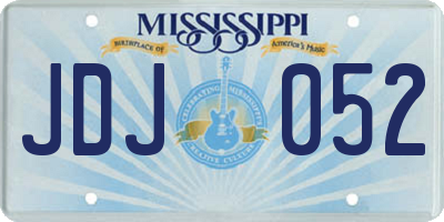 MS license plate JDJ052